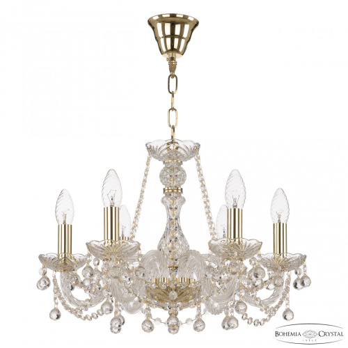 Люстра хрустальная 108/6/165 G Bohemia Ivele Crystal (Богемия Ивеле Кристалл)