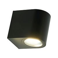 Светильник садово-парковый Feron.ONE DH014-P,на стену, GU10 220-240V, черный пластик