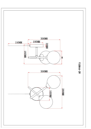 Бра Moderli V10844-2W Molecule фото 8