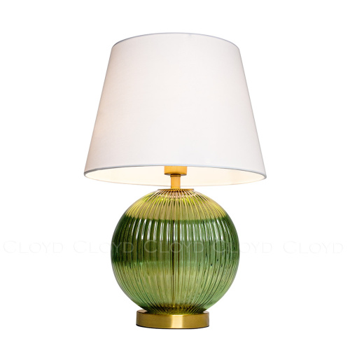 Настольная лампа Cloyd ZUCCHINI T1 / выс. 54 см - латунь - зелен. стекло (арт.30116) фото 2