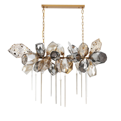 Люстра 8898P/BL gold/smoky Люстра 8898P/BL gold/smoky