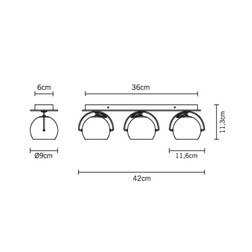 Настенный/Потолочный светильник D57G2115 фото 2