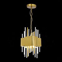 SL1633.203.04 Люстра подвесная ST-Luce Матовое золото/Матовое золото,Прозрачный E14 4*40W OLVERA