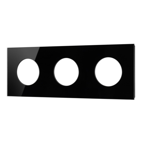 Рамка стеклянная FRM-GLARE-GC-3-BK Arlight 043839