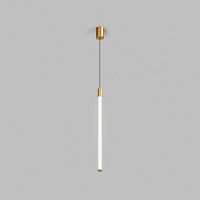 Светильник подвесной AURA, 16 Вт, 3000К, ?42x2300 мм, алюминий+стекло, бронза