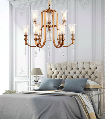 Подвесная люстра Lumina Deco Rionella LDP 8041-6+3 S.GD фото 2