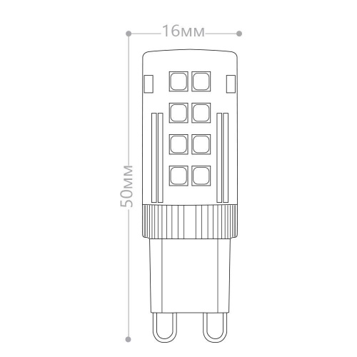 Лампа светодиодная Feron LB-432 G9 5W 175-265V 6400K фото 2