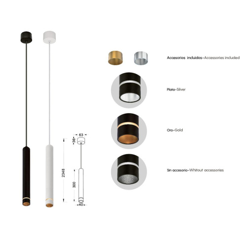 Подвесной светильник Mantra Split 8877 фото 7