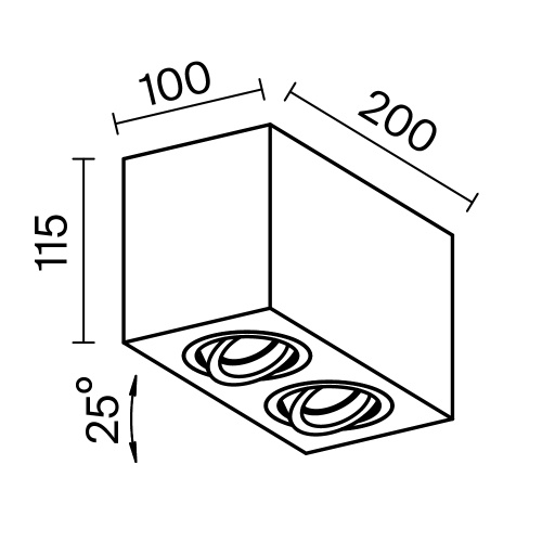 Потолочный светильник Technical C017CL-02B фото 3