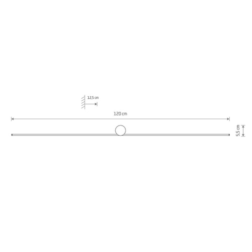 Настенный светильник Nowodvorski Spin Led L Black 10622 фото 3