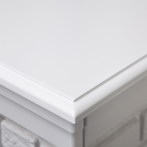 Каминокомплект BRIXTON/ЭЛЬБРУС Белый с очагом Электроочаг EVRIKA 25.5 фото 8