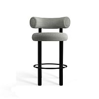 Полубарный стул Fat Wood 65cm Grey