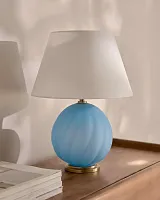 Голубая настольная лампа "Таллис"