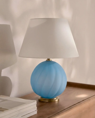 Голубая настольная лампа "Таллис" Голубая настольная лампа "Таллис"
