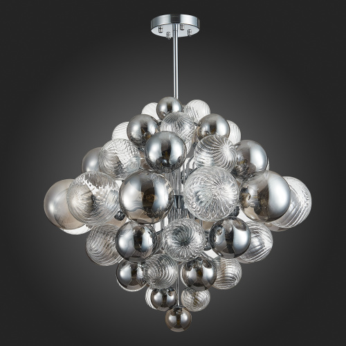 SL1124.103.29 Люстра подвесная ST-Luce Хром/Дымчатый, Прозрачный G9 29*5W 4000K VINETTO фото 6