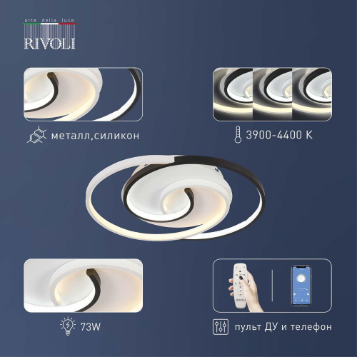 Потолочный светодиодный светильник Rivoli Abby 6101-103 Б0059008 фото 3