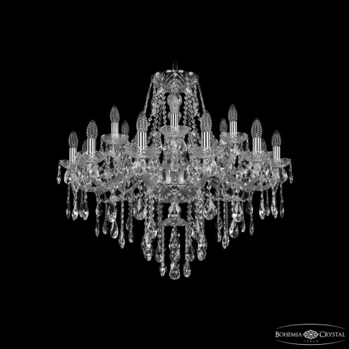 Люстра хрустальная 1415/12+6/300 Ni Bohemia Ivele Crystal (Богемия Ивеле Кристалл) Люстра хрустальная 1415/12+6/300 Ni Bohemia Ivele Crystal (Богемия Ивеле Кристалл)