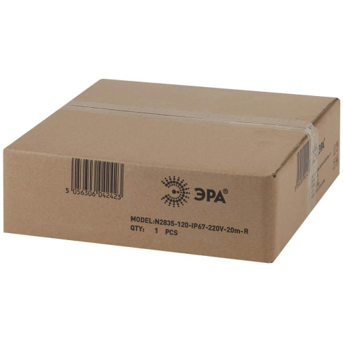 Гибкий неон ЭРА 2835SMD красный 20M N2835-120-IP67-220V-20m-R Б0043077 фото 2