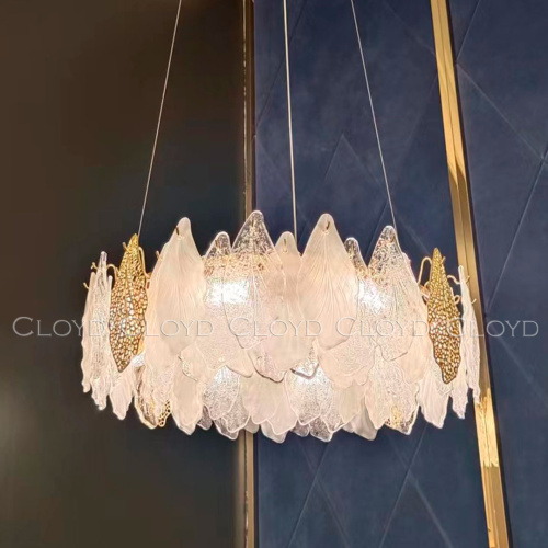 Люстра Cloyd SENEGAL-B C8 / Ø60 см - с золотыми листьями - золото (арт.10434) фото 2