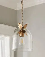 Золотой подвесной светильник "Акант"