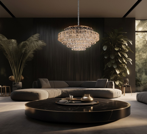 Люстра подвесная Majeste Gold FL1060-21P фото 6 Люстра подвесная Majeste Gold FL1060-21P фото 6