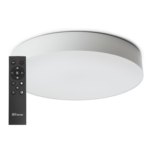 Светодиодный управляемый светильник Feron AL6200 “Simple matte” тарелка 60W 3000К-6500K белый фото 7