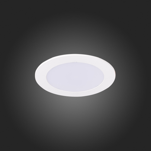 ST209.538.06 Св-к встр. Белый LED 1*6W 3000K 330Lm Ra80 110° IP20 D120xH8 90-265V Встраиваемые светильники фото 2