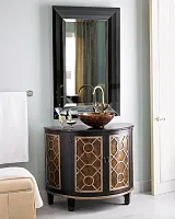 Настенное зеркало в черной раме "Клод"