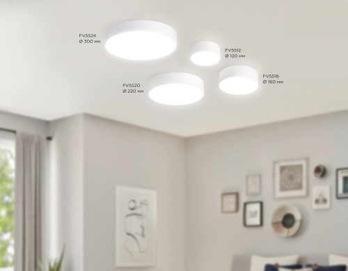 Потолочный светодиодный светильник Ambrella light Orbital Air Alum FV5516 фото 3