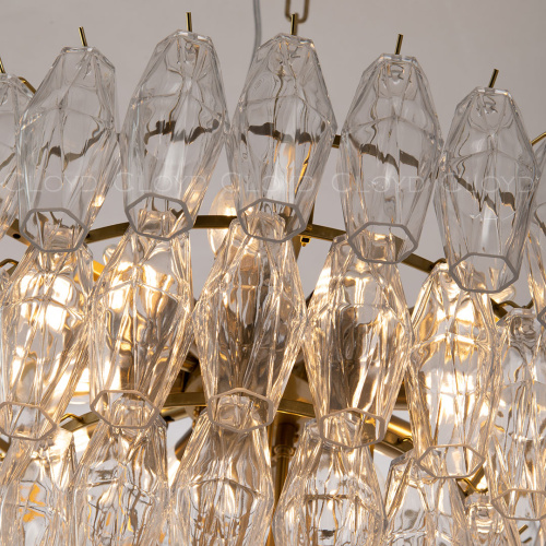 Люстра Cloyd CALCUTTA C9 / Ø60 см - латунь - прозрачн.стекло (арт.11683)