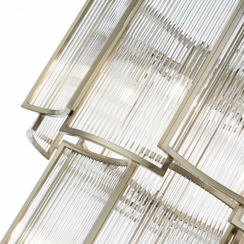 SL1234.103.08 Люстра подвесная ST-Luce Никель/Прозрачный, Никель E14 8*60W COSENZA фото 3