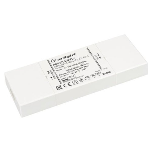 Блок питания Arlight ARV-SP-24012-FLAT-PFC 24V 24W IP20 1A 033259 Блок питания Arlight ARV-SP-24012-FLAT-PFC 24V 24W IP20 1A 033259