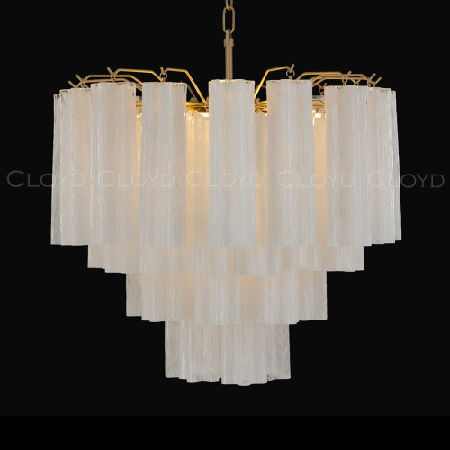 Люстра Cloyd ANNO-B C7 / Ø58 см - латунь светл. - стекло белые облака (арт.11648) фото 5