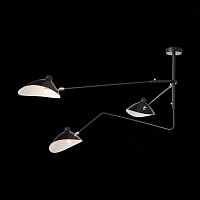 SL305.402.03 Люстра потолочная ST-Luce Черный/Черный, Белый E27 3*60W SPRUZZO