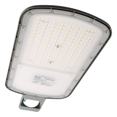 Светодиодный уличный консольный светильник Feron SP3070 80W 5000K AC90-300V, серый фото 9