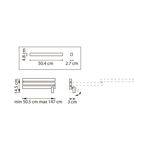 Бра (светильник настенный) Dive Lightstar 740647 фото 4