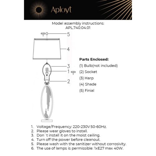 Настольная лампа APL.740.04.01 фото 10 Настольная лампа APL.740.04.01 фото 10