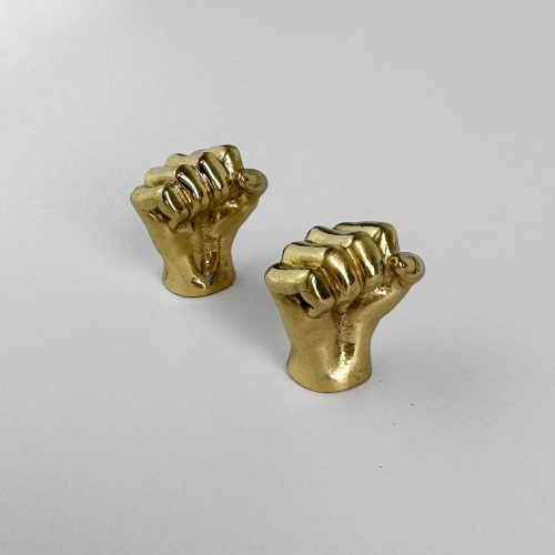 Ручка-кнопка MOS004 brass фото 4