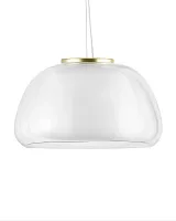 Золотистый светильник "Матс" с прозрачным плафоном