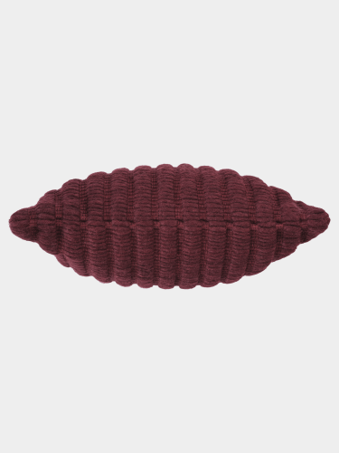 Подушка Ridge 45x45 cm Burgundy Cotton Wool-Mix фото 4