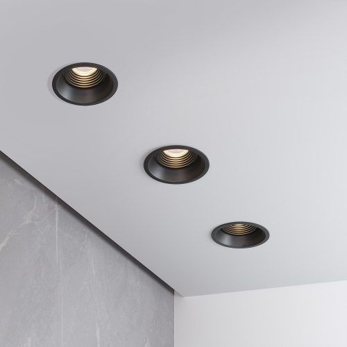 Светильник встраиваемый Punto черный 25016/01 фото 2