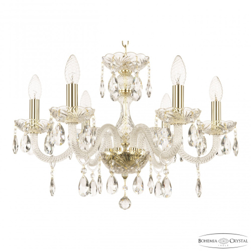 Люстра хрустальная 117/6/195 G Bohemia Ivele Crystal (Богемия Ивеле Кристалл)