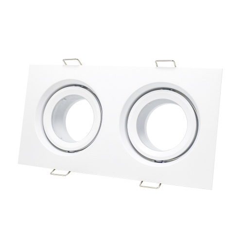 ST255.528.02 Св-к встр. Белый GU10 2*50W  IP65 L180xW90xH40 220V Без ламп Встраиваемые светильники фото 2