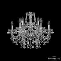 Люстра хрустальная 1409/6+3/195 Ni Bohemia Ivele Crystal (Богемия Ивеле Кристалл)