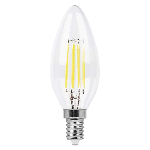 Лампа светодиодная диммируемая Feron LB-166 Свеча E14 7W 230V 2700K фото 2