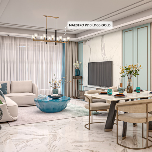 Люстры Crystal Lux MAESTRO SP-PL10 L1100 GOLD фото 3