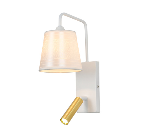 Настенный светильник Escada 598/1A E27*40W White/Brass