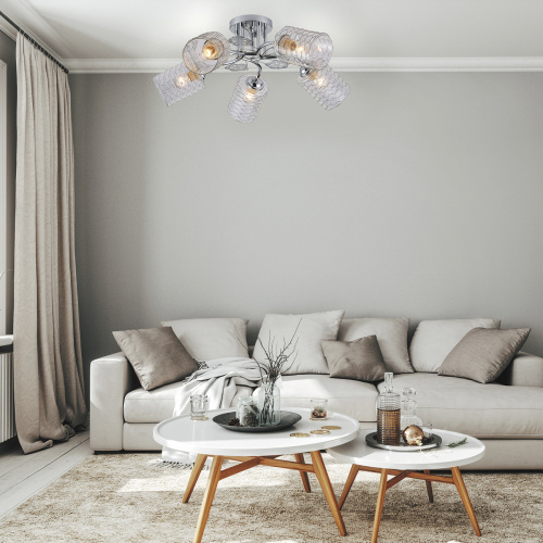 Потолочный светильник Escada 1113/5PL E27*40W Chrome фото 4