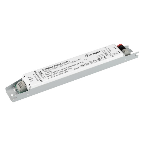 Блок питания ARV-LG-24030-LINEAR-PFC-DALI2-PD (24V, 1.25A, 30W) Arlight 049479