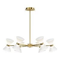 SL2004.303.12 Светильник подвесной ST-Luce латунь/прозрачный, белый, латунь G9 LED 12*5W SPIRIT